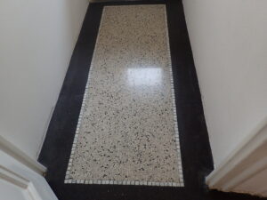 Terrazzo po vyleštění