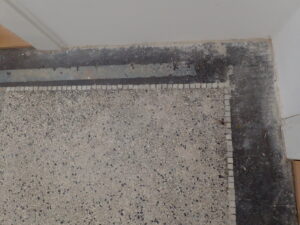 Terrazzo před vyleštěním