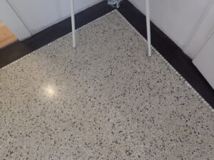 Terrazzo po vyleštění