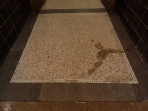 Terrazzo během oprav