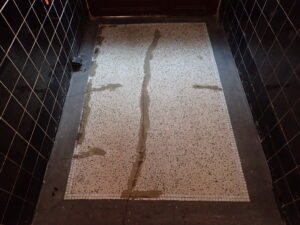 Terrazzo během oprav