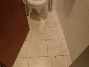 Znečištěni kolem WC